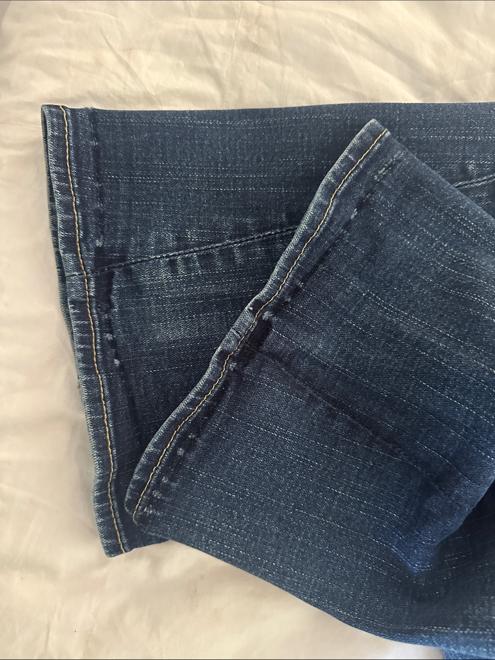 True Religion Dark Indigo Flare Wide-Leg Jeans - Picture 6 of 6
